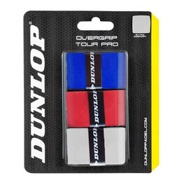 Surgrips Dunlop OVERGRIP TOUR PRO wht/red/blue